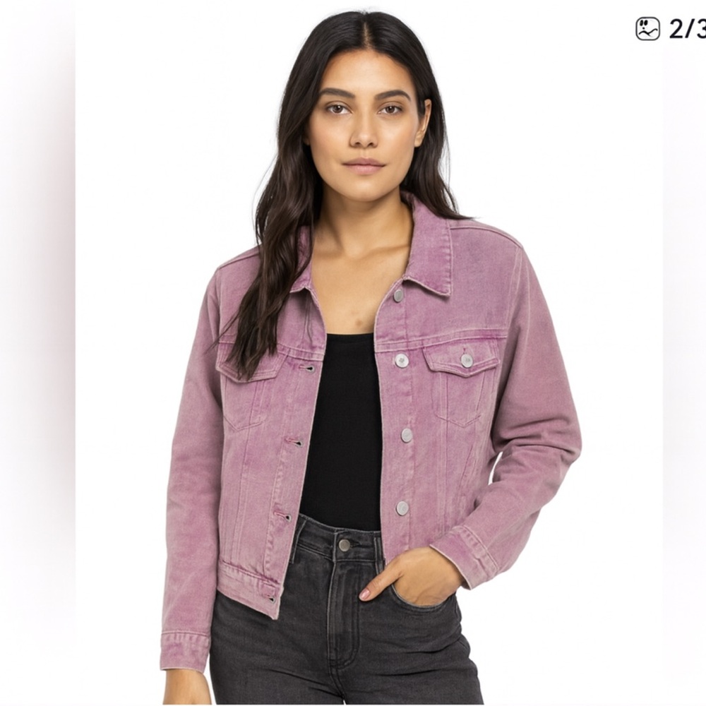 Pol-NEW With Tags-Pink Jean Jacket